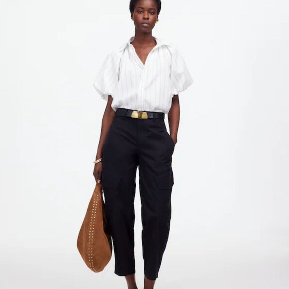 NWT Madewell Shirred Bubble-Sleeve Button-Up Shirt - Size: XXS - Picture 14 of 14